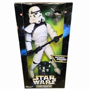 NEW *Star Wars: Sandtrooper 12" Figure w/ Blaster, Backpack & Imperial Droid 97'